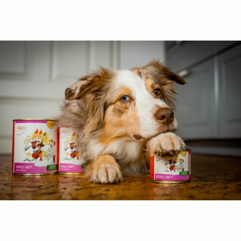 Dog Accessories Wet pet food Cock's Duet (Gockels Duett) 200g 6 Piece -3- Anifit
